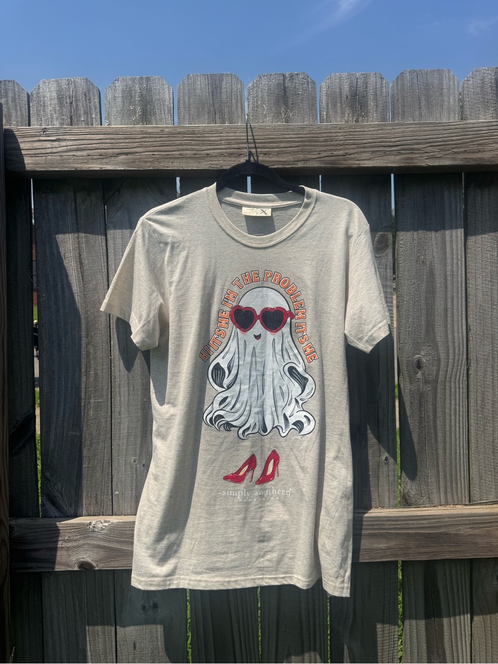 Simply Southern Cream Graphic HALLOWEEN Tee with Neutral Tone